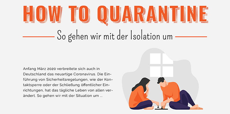 Infografik über Freizeittrends während der Corona-Isolation