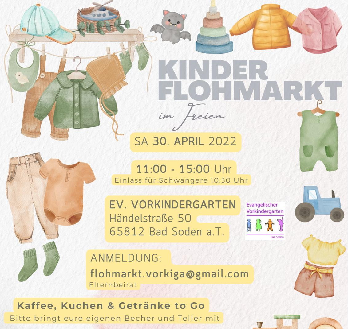 Flohmarkt Vorkindergarten Bad Soden – 30.04.2022 – 11 Uhr
